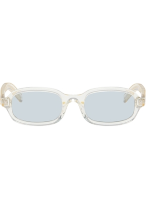 Prada Eyewear Transparent Iconic Metal Plaque Sunglasses