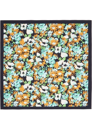 Marni Multicolor Floral Poplin Scarf