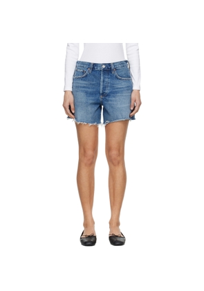 AGOLDE Blue Nye Denim Shorts