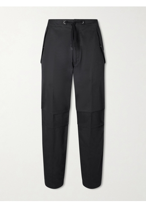 TOM FORD - Straight-Leg Cotton-Twill Drawstring Trousers - Men - Black - UK/US 30