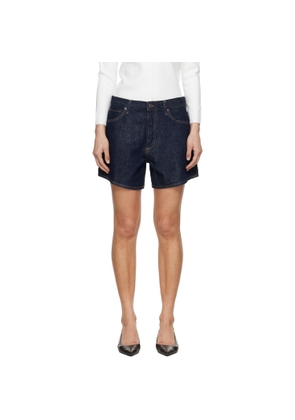 AGOLDE Navy Leith Denim Shorts