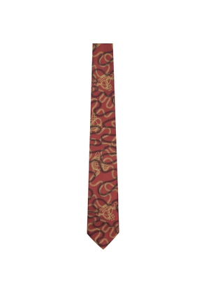 Vivienne Westwood Red 8.5cm Orb Tie