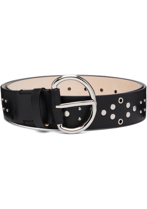 Marni Black Metal Studs Leather Belt
