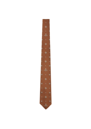 Vivienne Westwood Tan 7cm Silk Tie