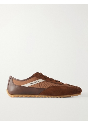 McQueen - Suede-Trimmed Shell Sneakers - Men - Brown - EU 41