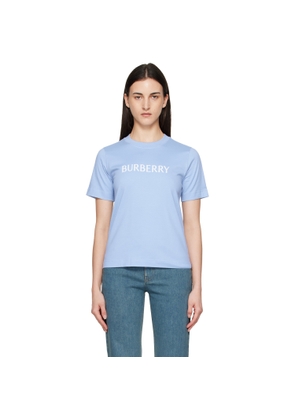 Burberry Blue Logo Cotton T-shirt