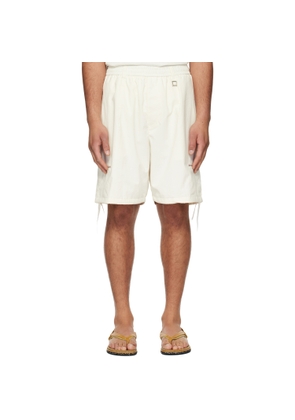 WOOYOUNGMI Off-White Zip Detail Utility Shorts