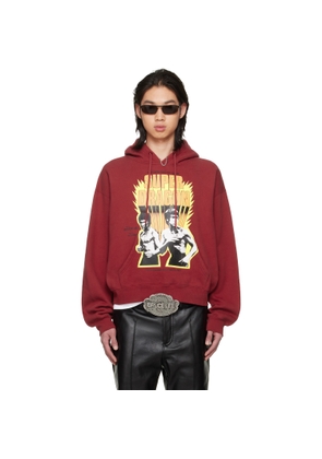 LU'U DAN BRUCE LEE x LỰU ĐẠN Red Heavy Weight Gym Hoodie