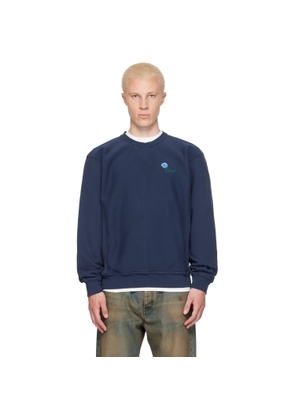 Kenzo Navy Kenzo Paris 'KENZO Tulip' Embroidered Sweatshirt