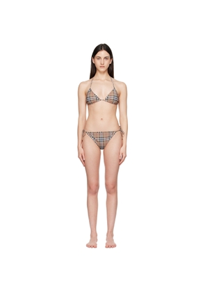 Burberry Beige Check Bikini