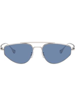 Jil Sander Silver Oliver Peoples 'Edition 5' Aviator Sunglasses