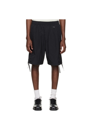 WOOYOUNGMI Black Zip Detail Utility Shorts