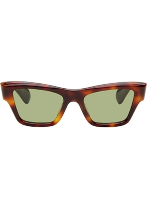 Jil Sander Brown Oliver Peoples 'Edition 3' Cat Eye Sunglasses