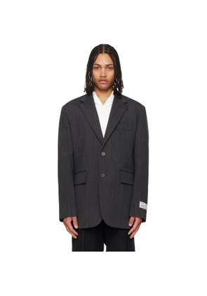 WOOYOUNGMI Gray Oxford Single Blazer