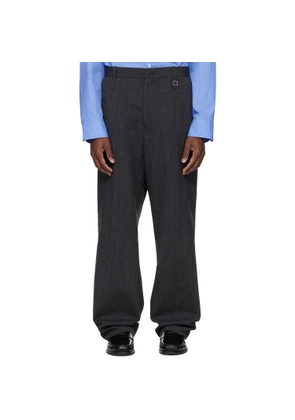 WOOYOUNGMI Gray Oxford Trousers