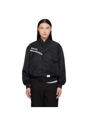 WTAPS Black 'Team' Varsity Jacket