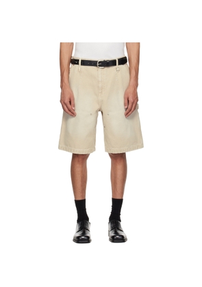 WOOYOUNGMI Beige Cotton Shorts