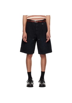 WOOYOUNGMI Navy Cotton Shorts