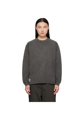 WTAPS Gray SIGN-OD Long Sleeve T-shirt