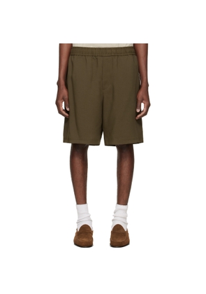 WOOYOUNGMI Brown Twill Shorts