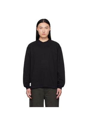 WTAPS Black SIGN-YD Long Sleeve T-shirt