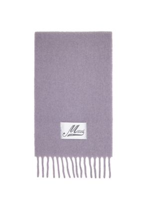 Marni Purple Alpaca Scarf
