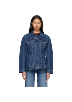 AGOLDE Navy Myra Denim Jacket