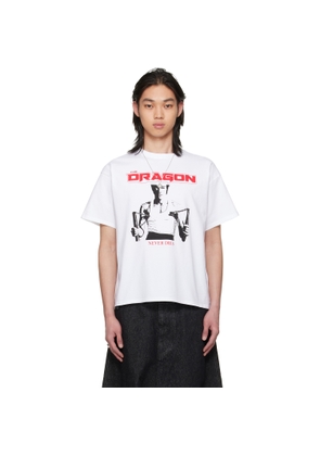 LU'U DAN BRUCE LEE x LỰU ĐẠN White Athletic T-shirt