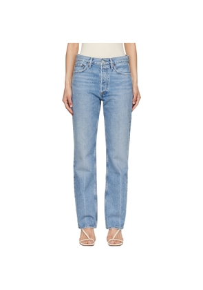 AGOLDE Blue Lana High Rise Vintage Straight Jeans