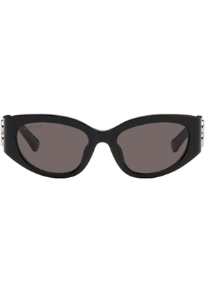 Balenciaga Black Bossy Cat Eye Strass Sunglasses