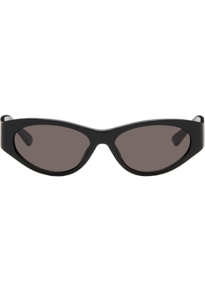 Balenciaga Black Tuesday Round Oval Sunglasses
