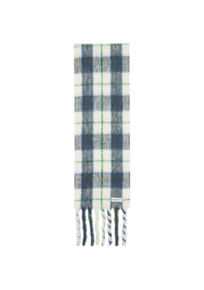 Burberry Navy & White Small Check Scarf