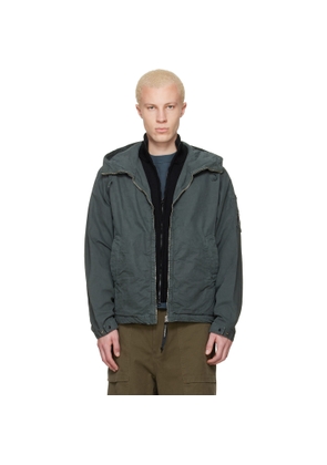 C.P. Company Green Micro-Reps Hooded Lens Jacket
