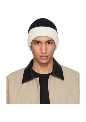 Givenchy Black & Off-White Wool Beanie