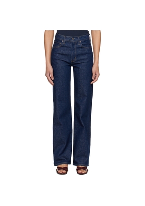 AGOLDE Navy Harper Straight Jeans