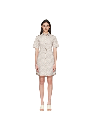Burberry Beige Check Minidress