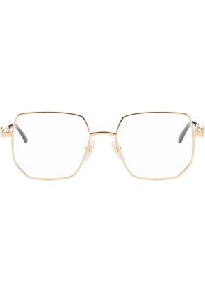 Cartier Gold 'Panthère de Cartier' Squared Glasses