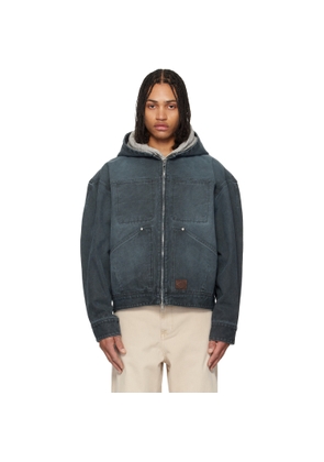 WOOYOUNGMI Gray Hood Dyed Jacket