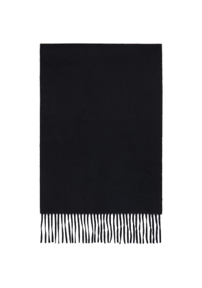 Givenchy Black Embroidered Plain Scarf