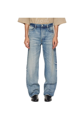 Fear of God Blue Straight 5 Pocket Jeans