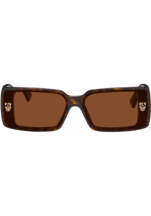 Cartier Brown 'Panthère de Cartier' Sunglasses
