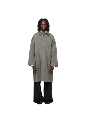 Fear of God Gray Mouline Wool Relaxed Trench Coat