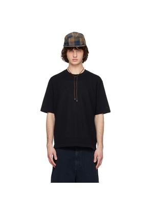 Solid Homme Black Knit T-shirt