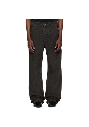 Fear of God Black Washed Canvas Utility Jeans