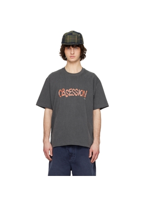 Solid Homme Gray 'Obsession' Short Sleeve T-shirt