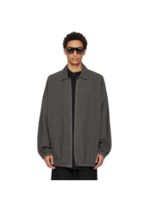 Fear of God Gray Garment Dyed Cotton Windbreaker Jacket