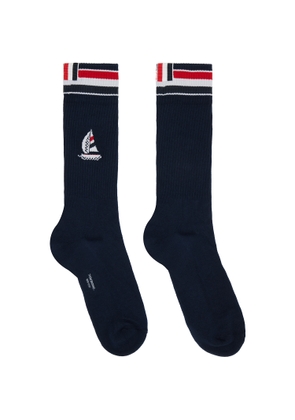 Thom Browne Navy RWB Funmix Athletic Socks