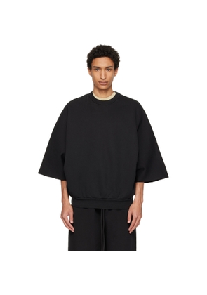 Fear of God Black Cut Sleeve Sweatshirt