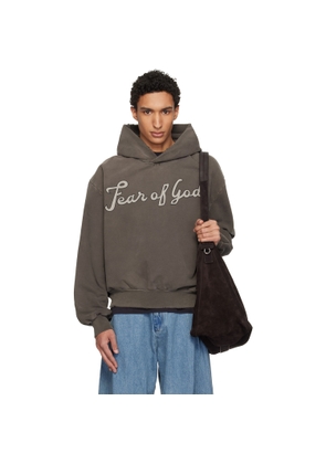 Fear of God Brown '26' Classic Half Raglan Hoodie