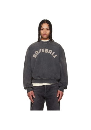 Fear of God Black 'Baseball' Classic Half Raglan Sweatshirt